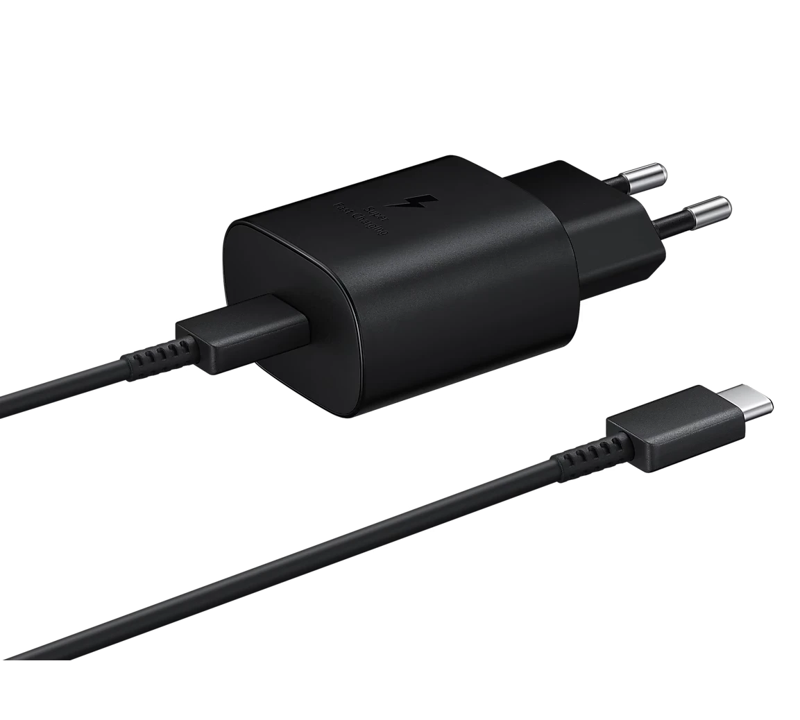 Сетевое зарядное устройство Samsung 25W USB-C + кабель Type-C