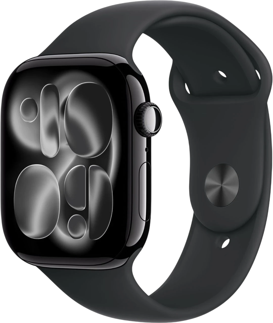 Apple Watch Series 11 46mm Jet Black Aluminum Case with Black Sport Band