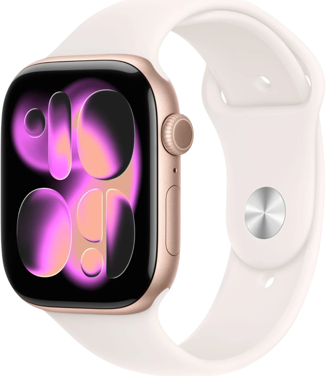 Apple Watch Series 11 42mm Rose Gold Aluminum Light Blush Sport Band