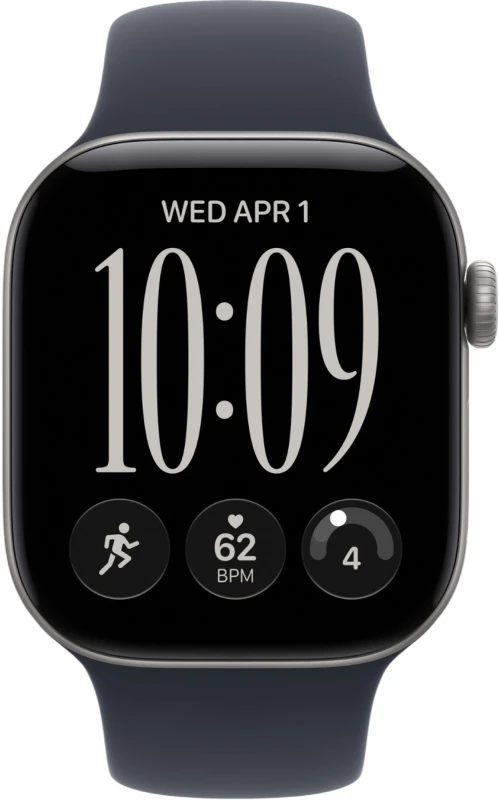 Apple Watch Series 12 42mm Space Gray Aluminum Case with Navy Blue Sport Band (GPS+Cellular)