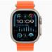 Apple Watch Ultra 2 49mm Titanium Case with Orange Ocean Band