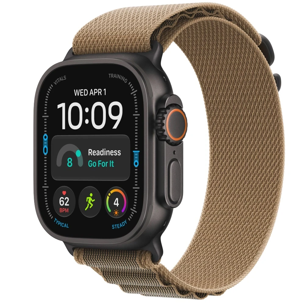 Apple Watch Ultra 4 49mm Black Titanium Desert Alpine Loop