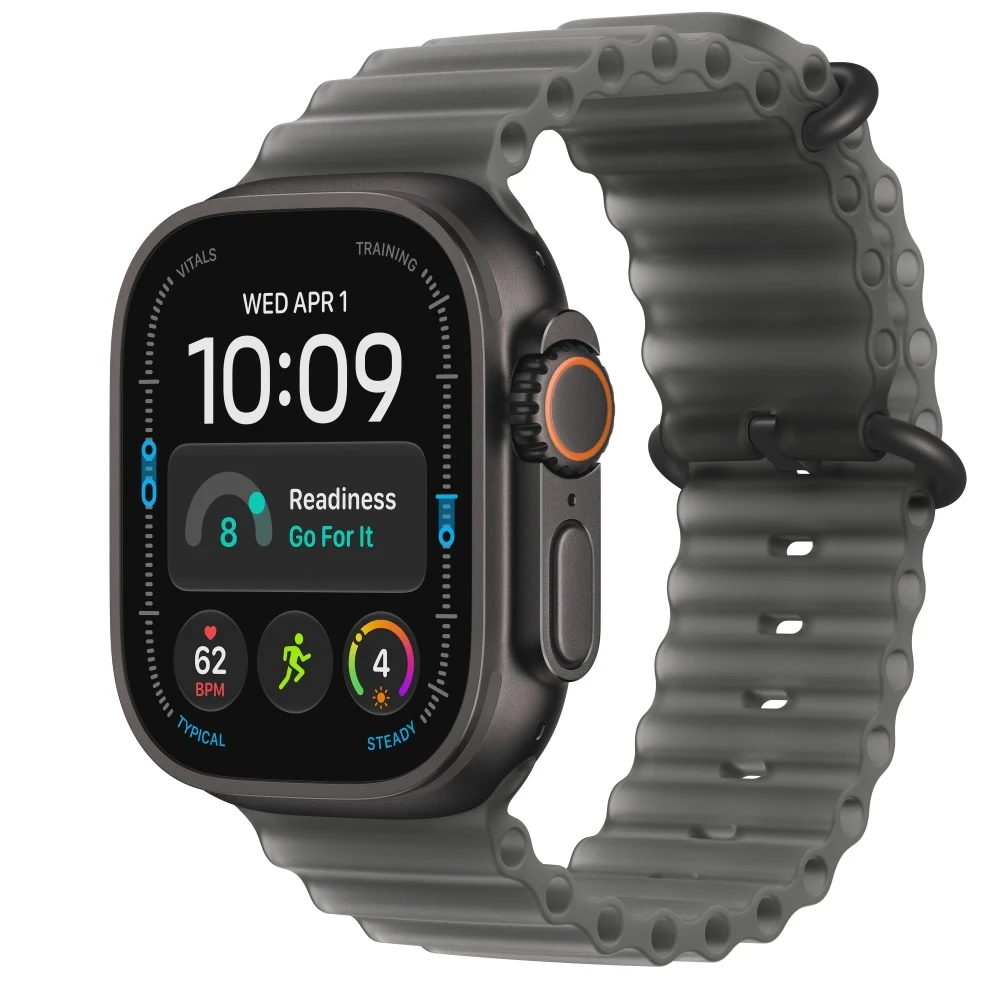 Apple Watch Ultra 4 49mm Black Titanium Translucent Black Ocean Band