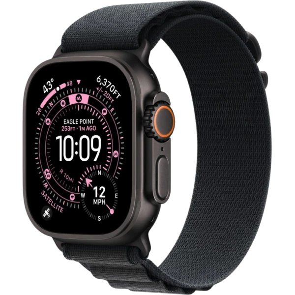 Apple Watch Ultra 3 49mm Black Titanium Black Alpine Loop
