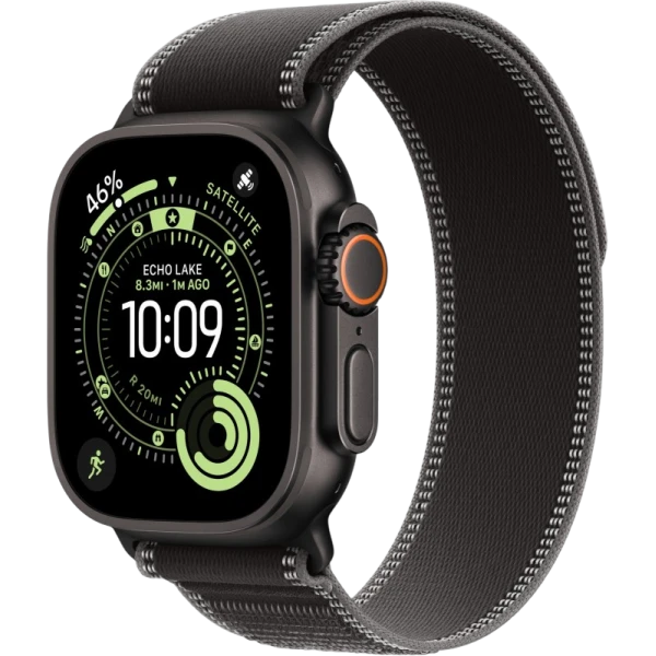Apple Watch Ultra 3 49mm Black Titanium Black Charcoal Trail Loop