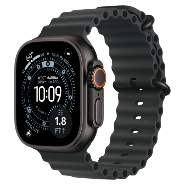 Apple Watch Ultra 3 49mm Black Titanium Black Ocean Band