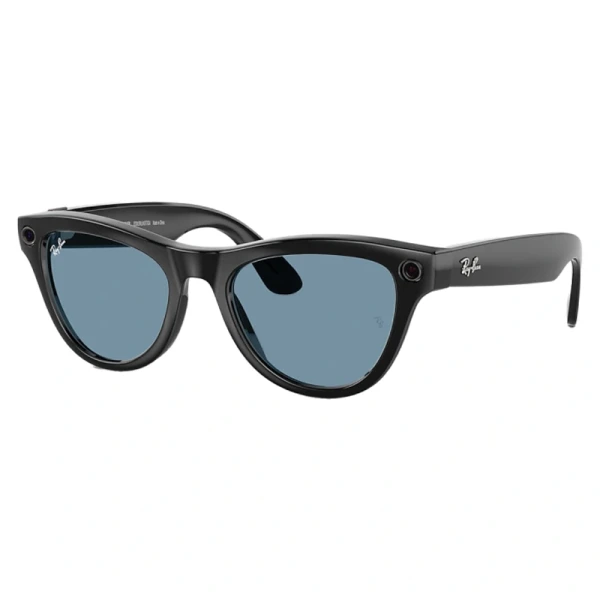 Умные очки Ray-Ban Meta (Gen 1) Skyler (Shiny Black, Clear/Cerullean Blue Transitions)