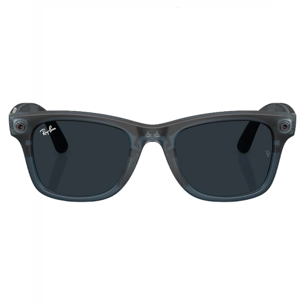 Умные очки Ray-Ban Meta (Gen 3) Wayfarer (Matte Transparent Ocean Blue, Clear/Grey Transitions)