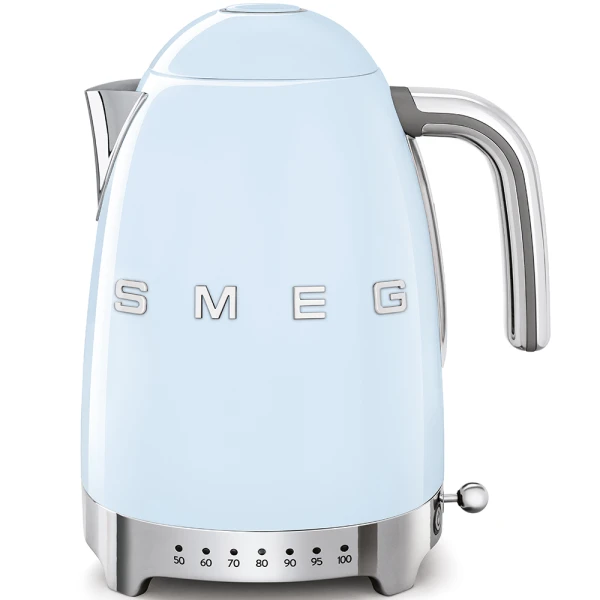 Чайник электрический с регулировкой температуры SMEG KLF04PBEU (Голубой)