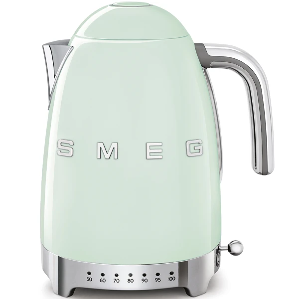 Чайник электрический с регулировкой температуры SMEG KLF04PGEU (Мятный)