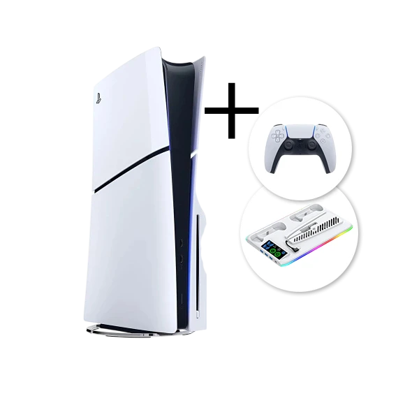 Выгодный комплект: PlayStation 5 slim + подставка + геймпад