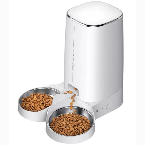 Умная кормушка для животных XiaoMi Rojeco Automatic Pet Feeder WIFI Version Double Bowl (RJJSS0WIFI-4L)