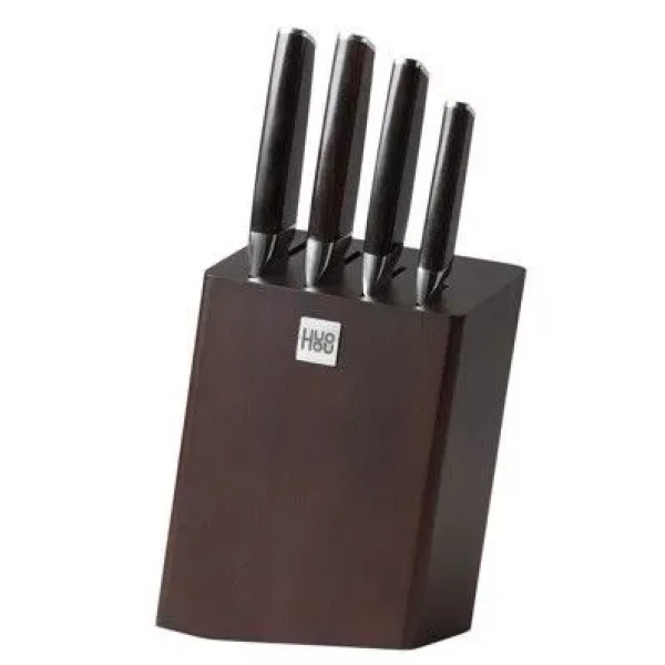 Набор Xiaomi HuoHou Fire Compound Steel Knife Set (4 ножа с подставкой) HU0033