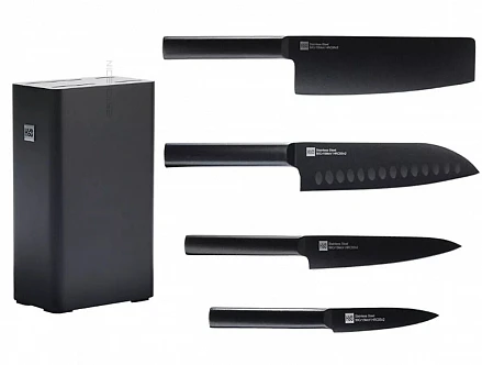 Набор Xiaomi HuoHou Knife (4 ножа с подставкой) HU0076