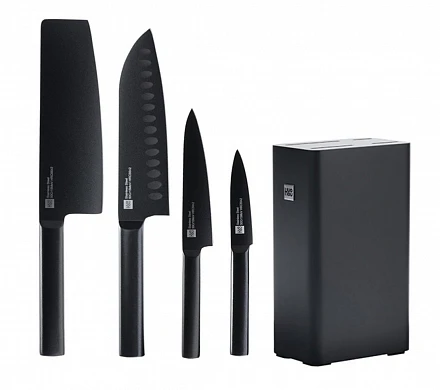 Набор Xiaomi HuoHou Knife (4 ножа с подставкой) HU0076