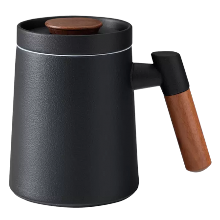 Керамическая кружка Xiaomi Pinztea Wooden Handle Ceramic Tea Cup 390ml