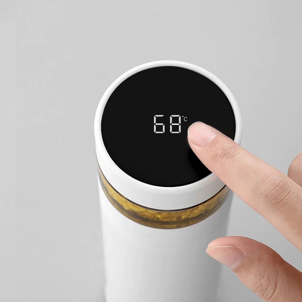 Термос с датчиком температуры Xiaomi Quange H8133 400ml (White)