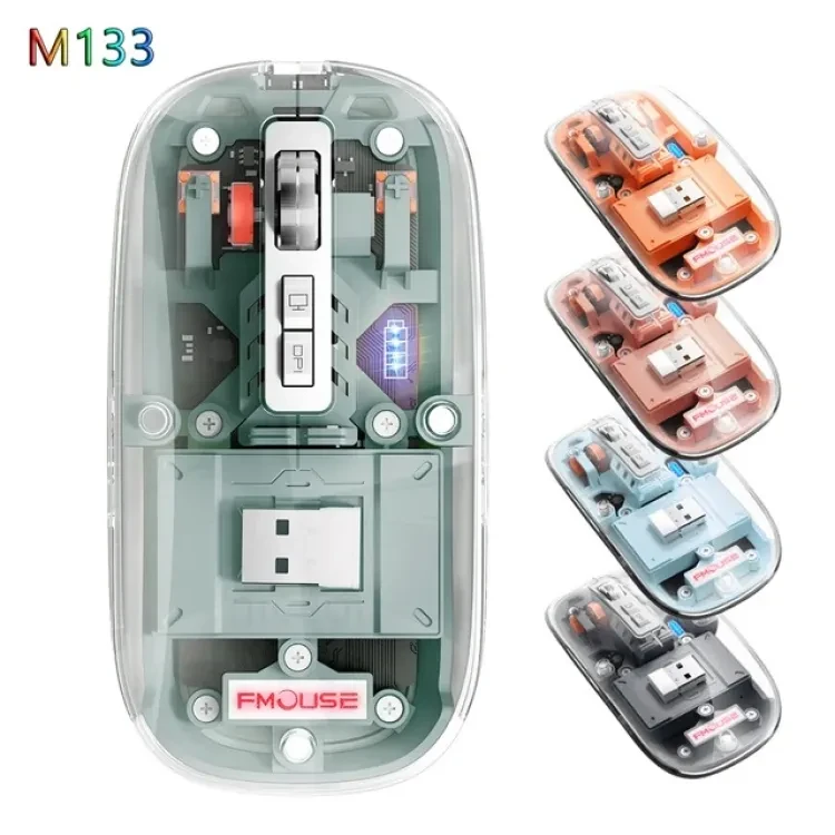 Мышь беспроводная FMOUSE M133 (Gray)