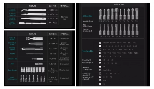 Набор отверток Xaiomi JimiHome Mini Screwdriver Set For Desk Series (JM-FM3)