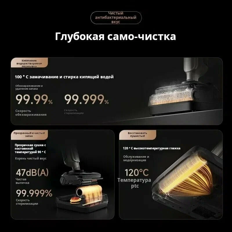 Вертикальный ручной пылесос Mijia Wireless Floor Scrubber 4 MAX