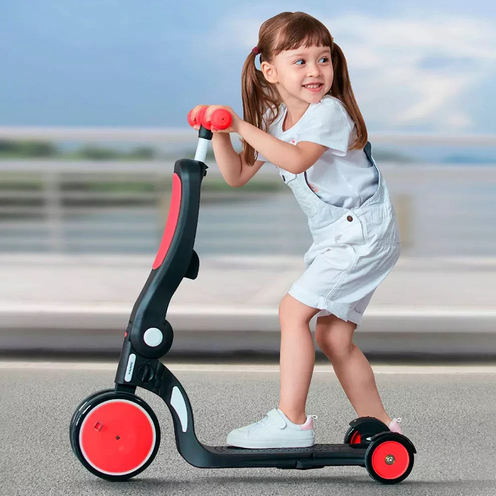 Самокат-беговел 5 в 1 BeBeHoo Deformation Stroller (Red)