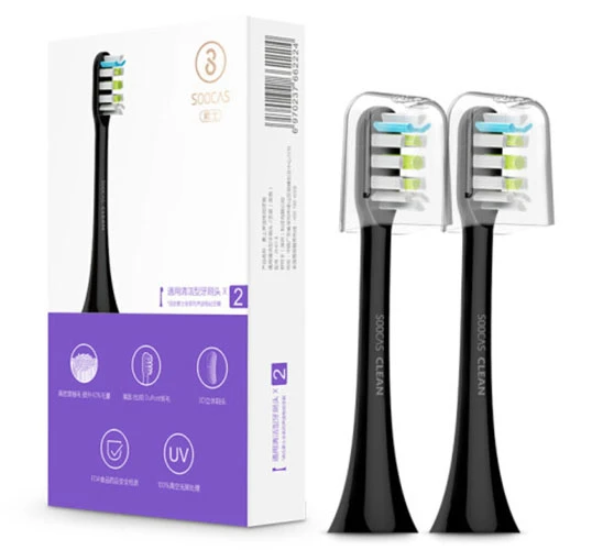 Сменные насадки для зубной щетки Xiaomi Soocare (Black)