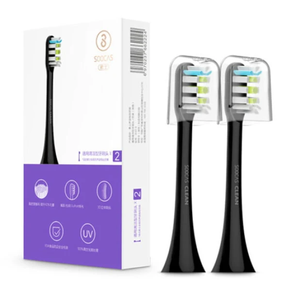 Сменные насадки для зубной щетки Xiaomi Soocare (Black)