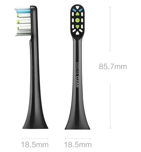 Сменные насадки для зубной щетки Xiaomi Soocare (Black)